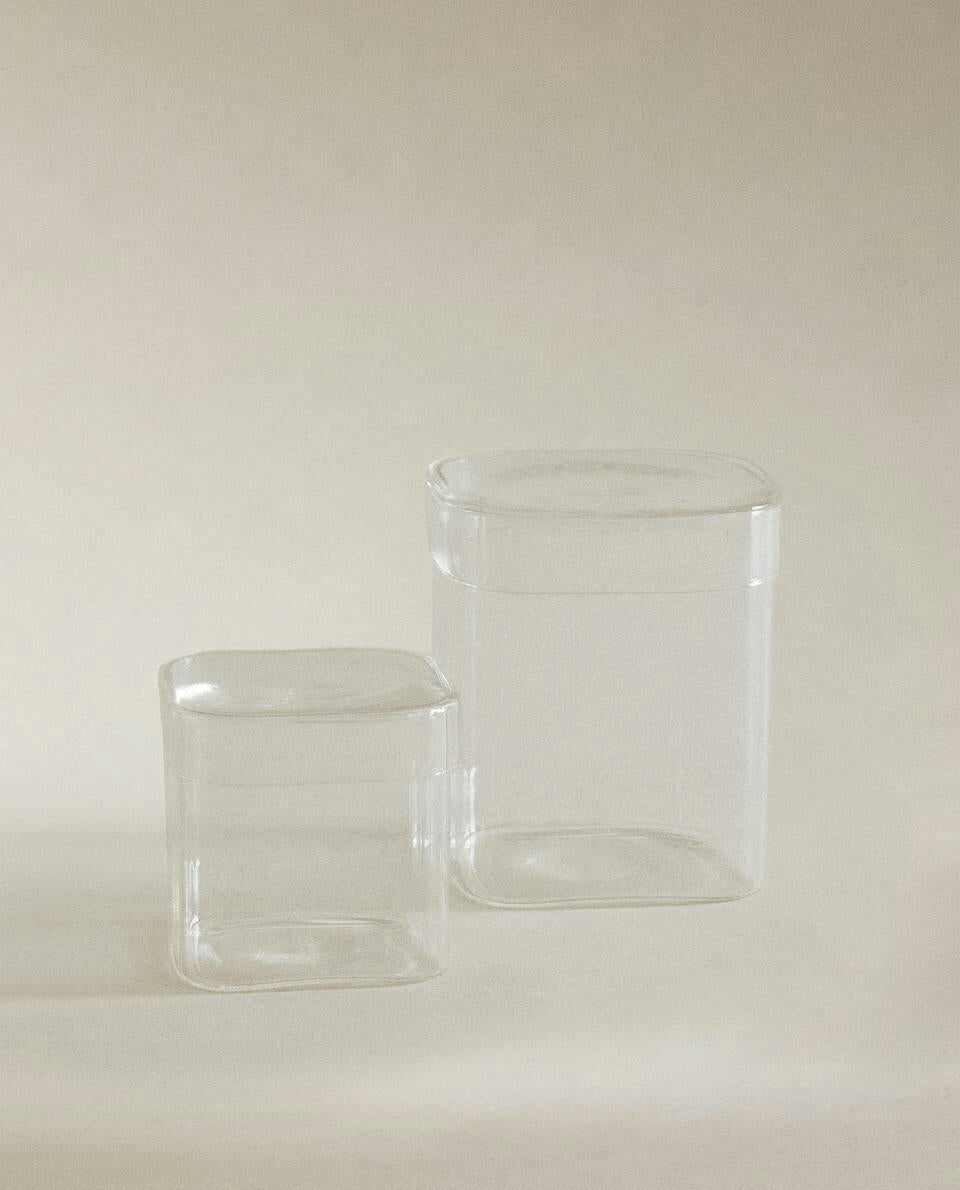 BOROSILICATE GLASS JAR WITH LID