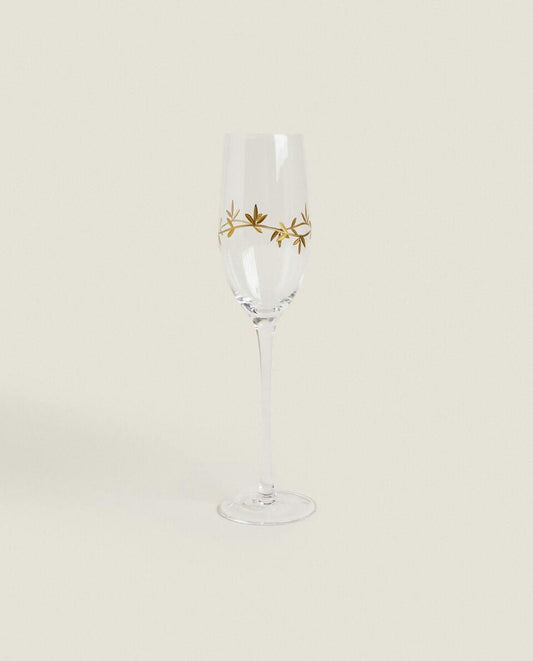 CHRISTMAS FLORAL GLASSWARE SET