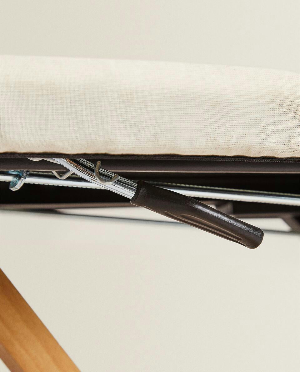 WOOD AND METAL IRONING BOARD