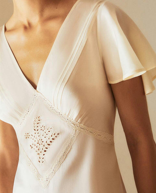 SATEEN NIGHTDRESS