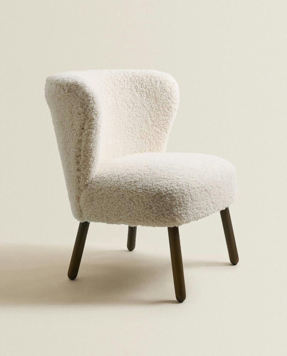 LIGHT BEIGE TERRY ARMCHAIR