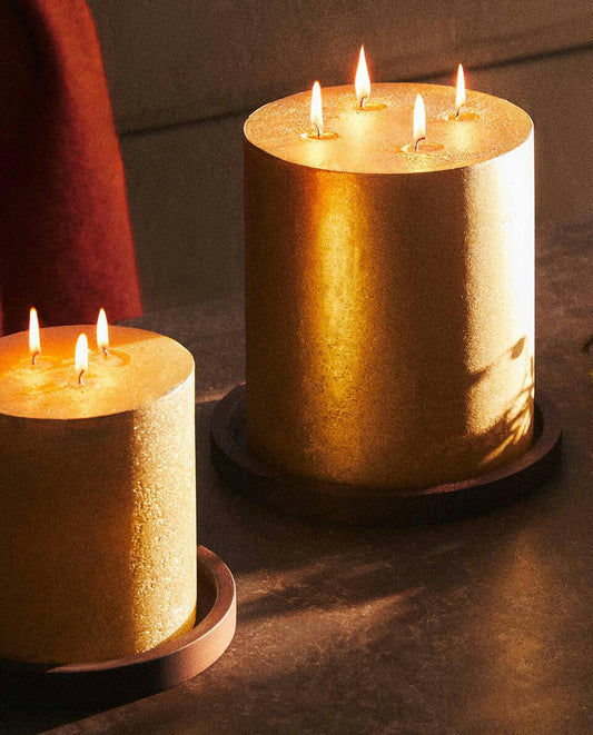 GOLD CHRISTMAS CANDLE