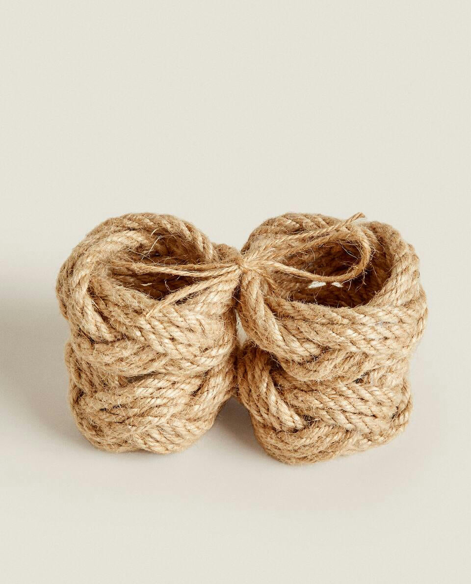 WOVEN NAPKIN HOLDERS (PACK OF 4)