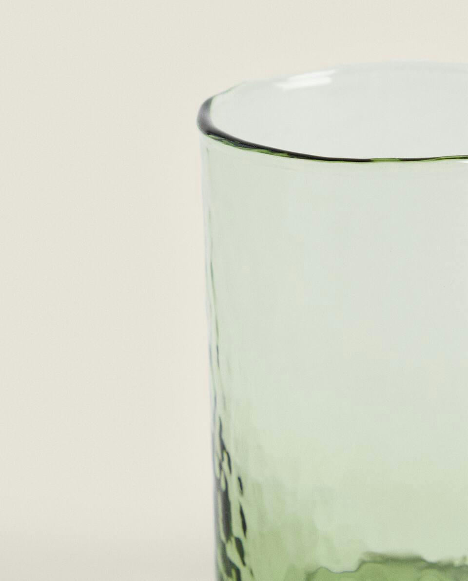 HAMMERED GLASS TUMBLER