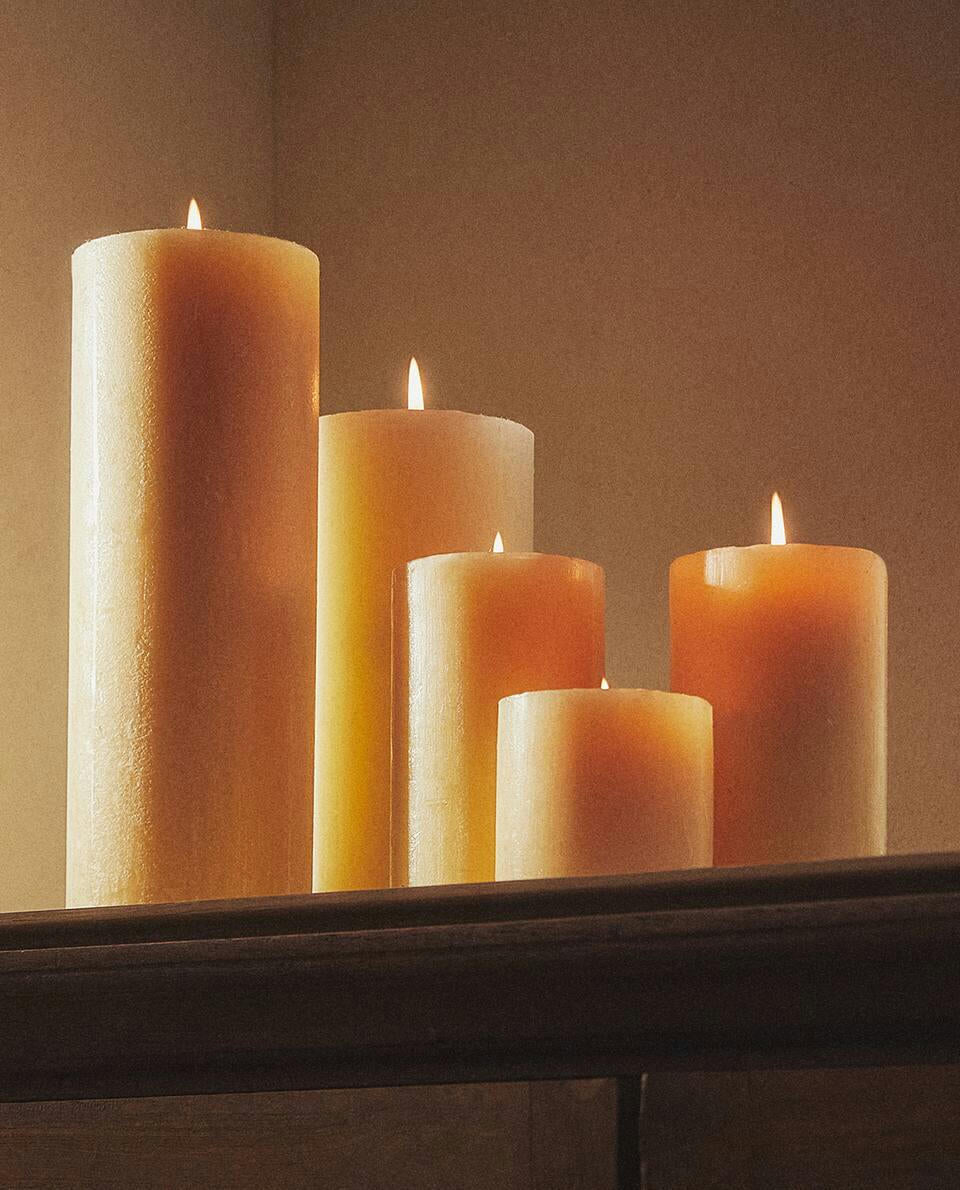 LONG CYLINDRICAL CANDLE