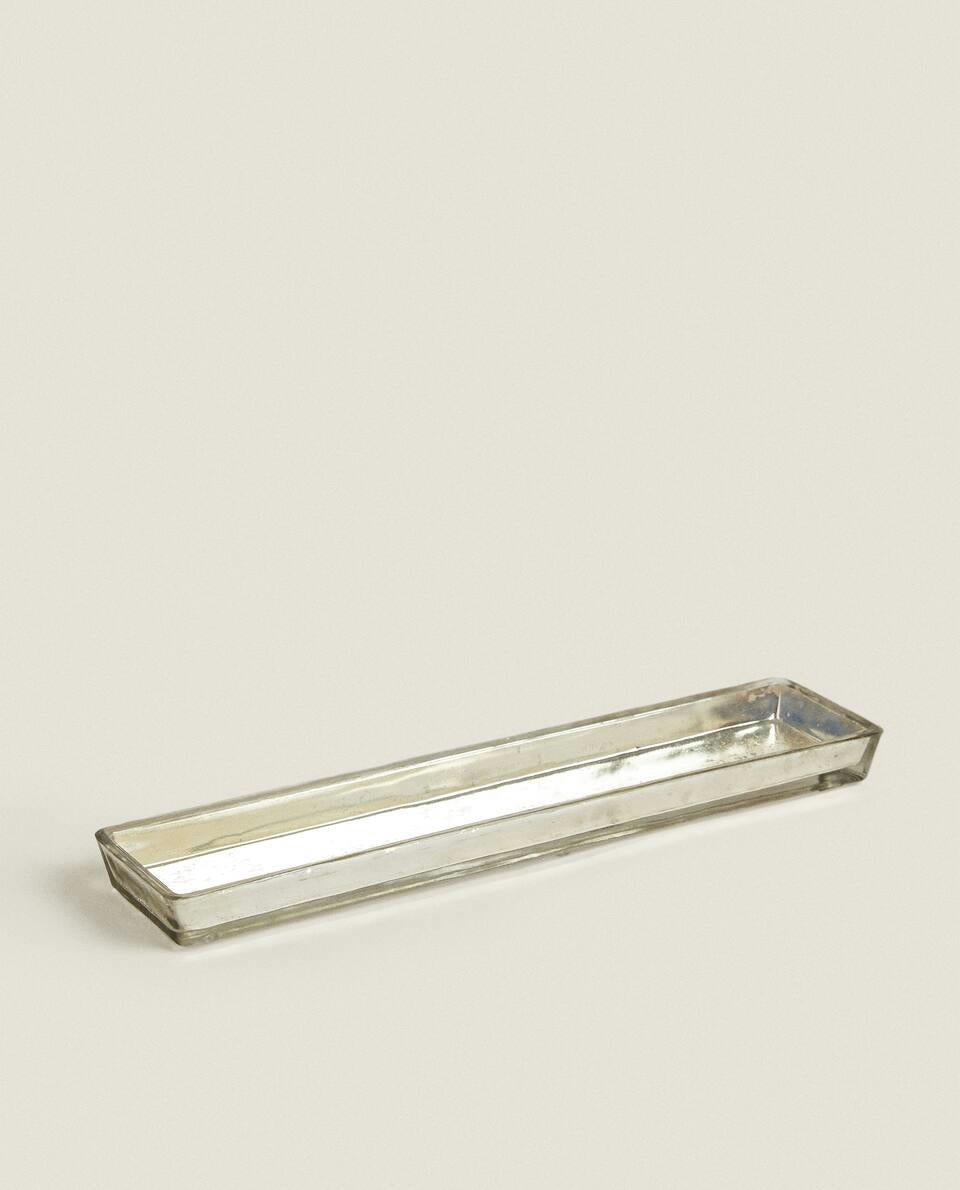 SQUARE GLASS TEALIGHT HOLDER