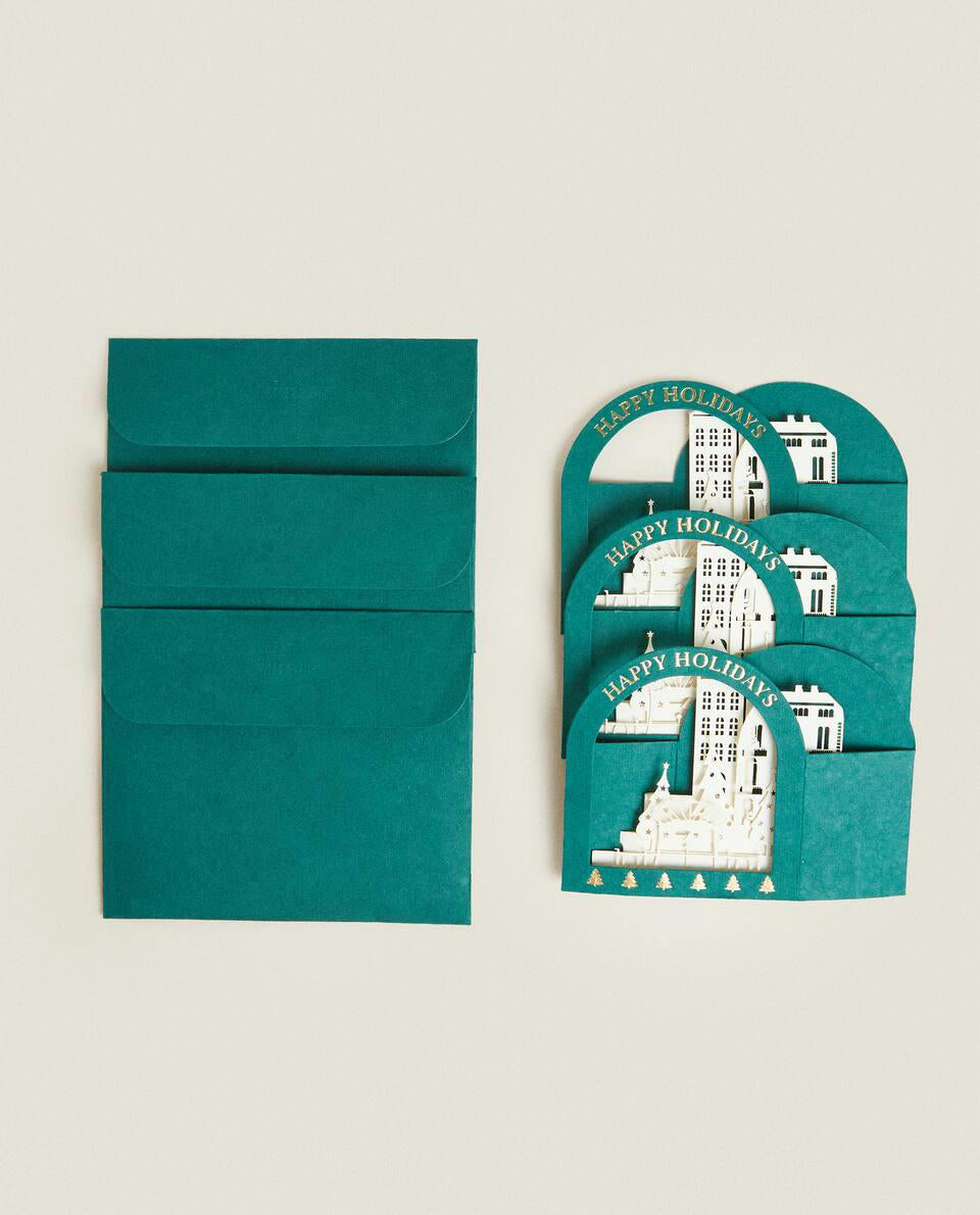 CHRISTMAS POSTCARD PACK (PACK OF 3)
