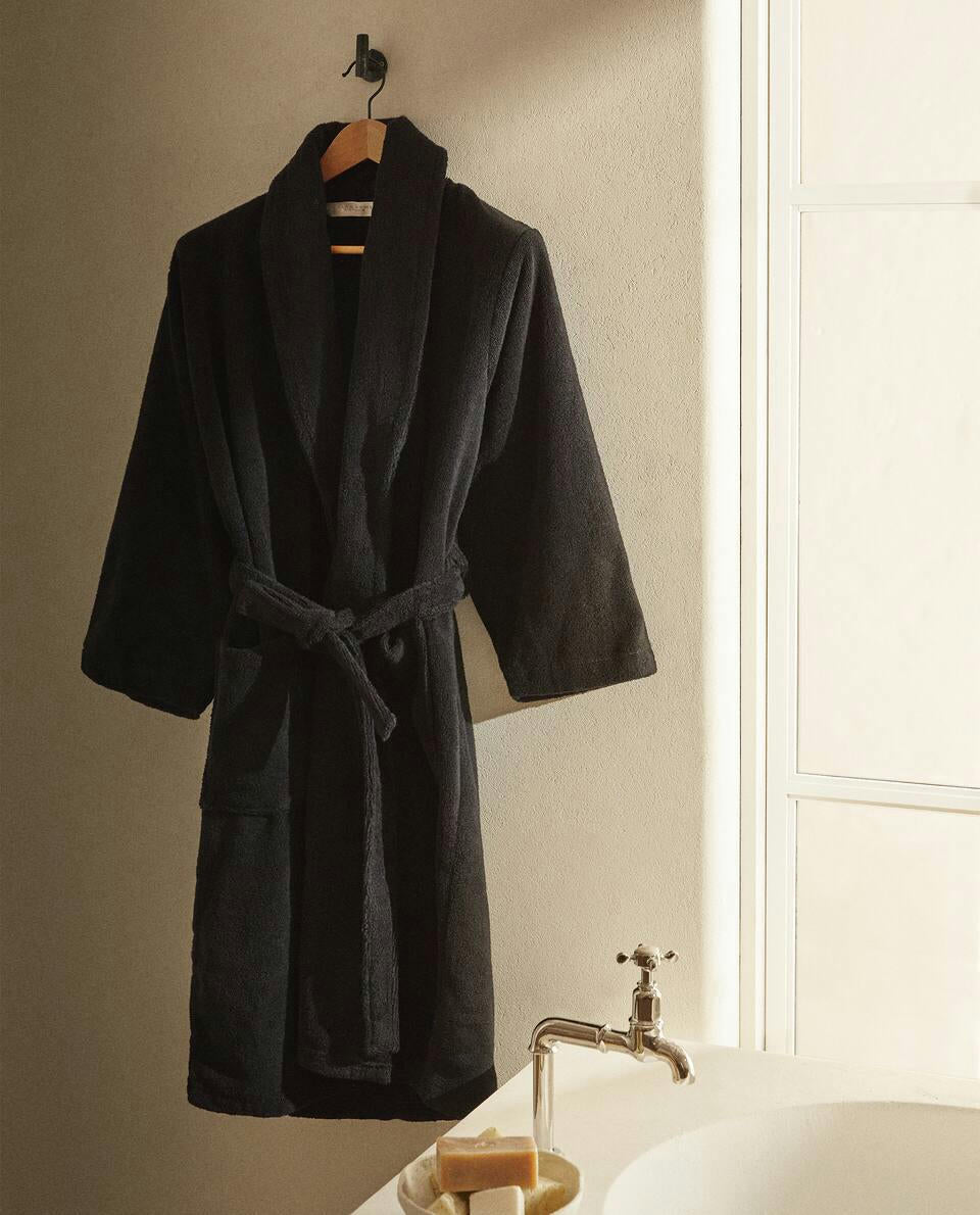 EXTRA SOFT BATHROBE WITH SHAWL COLLAR