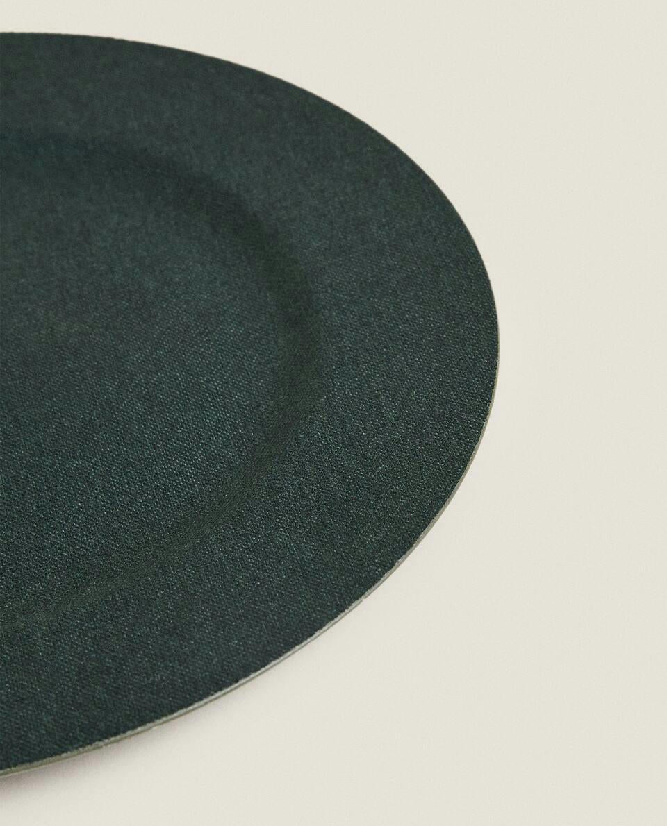 CHRISTMAS JUTE SERVICE PLATE