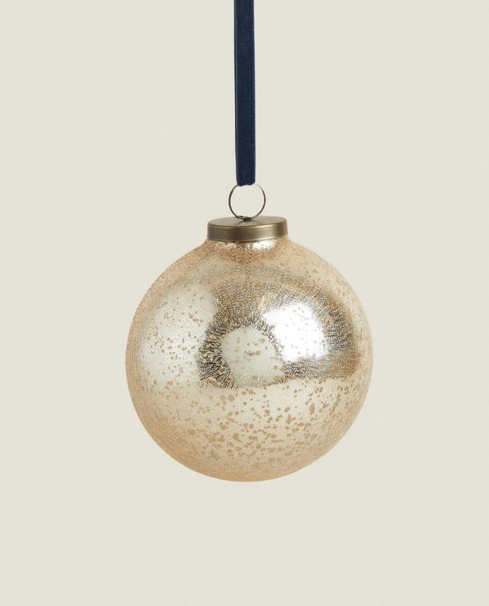 CHRISTMAS LIGHT GLASS BAUBLE DECORATION