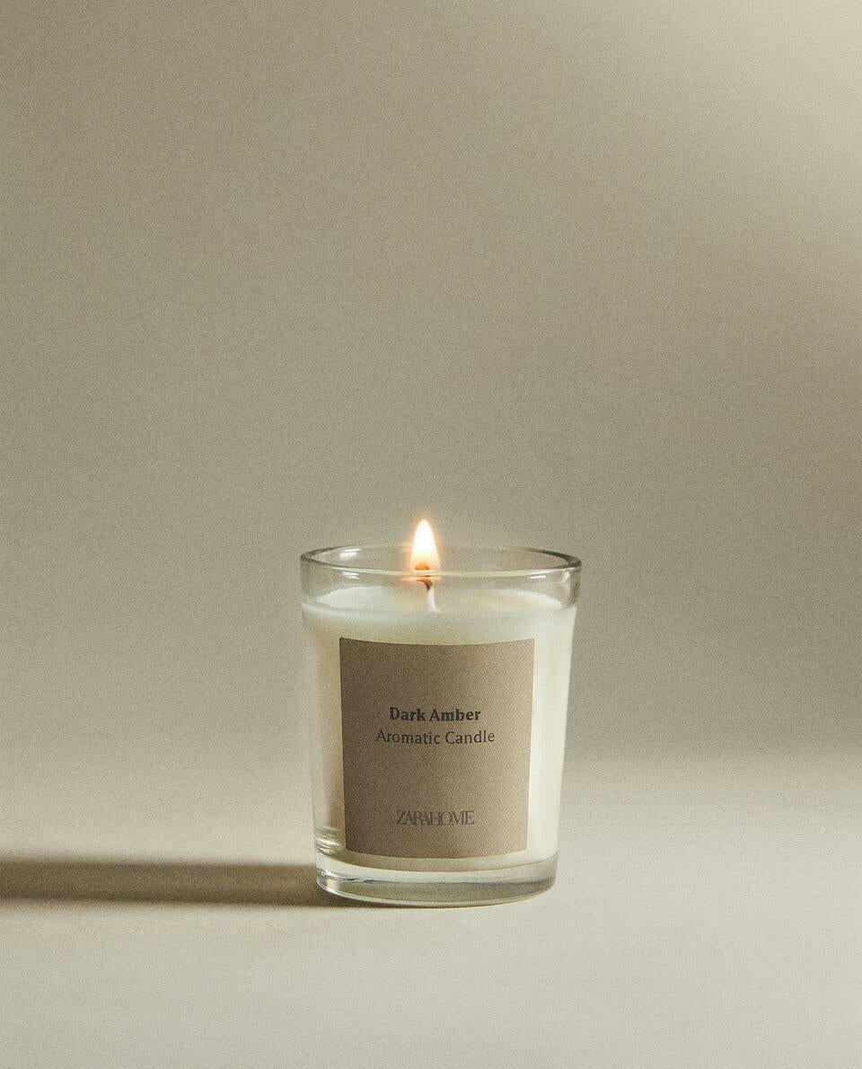 DARK AMBER SCENTED CANDLES