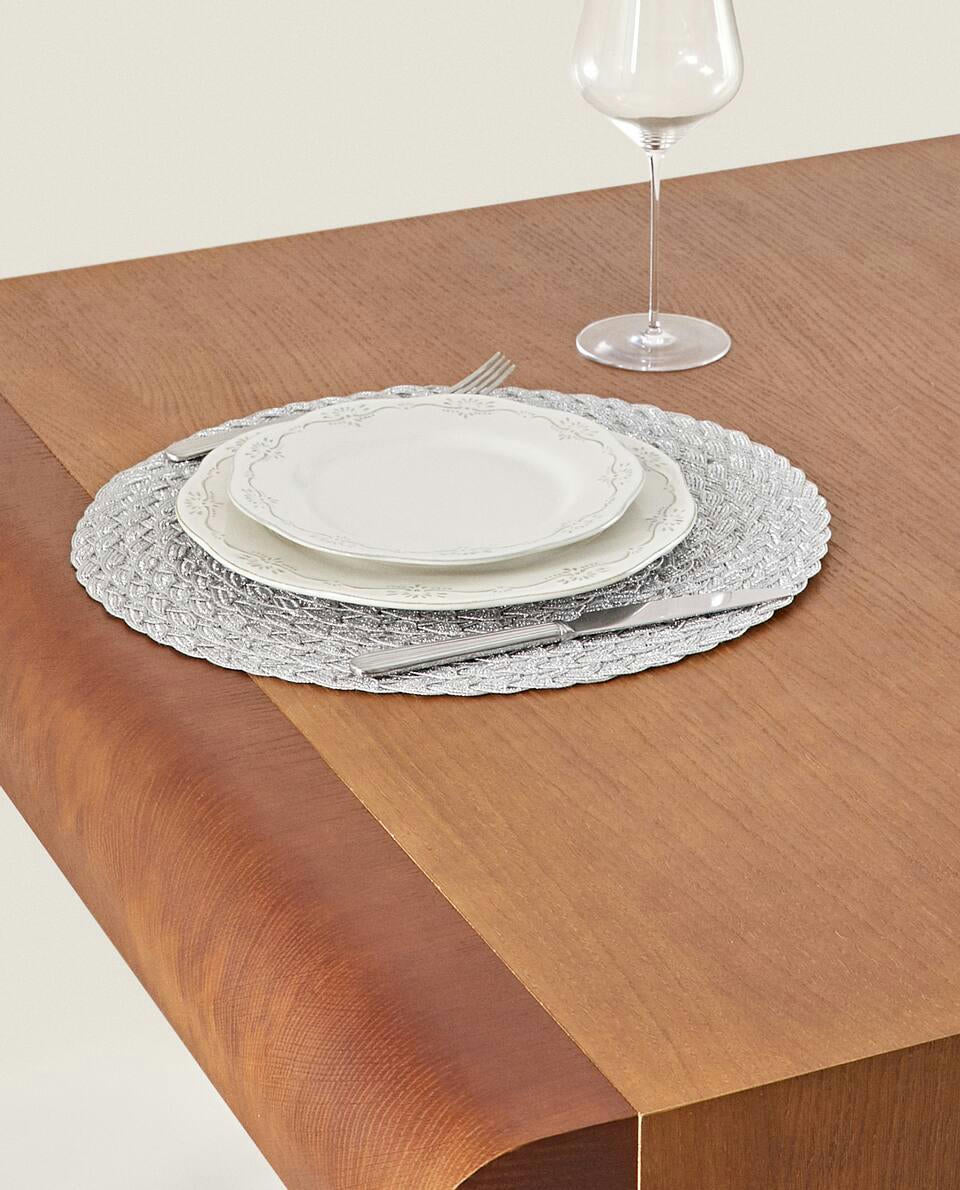 PACK OF BRAIDED CHRISTMAS PLACEMATS (PACK OF 2)