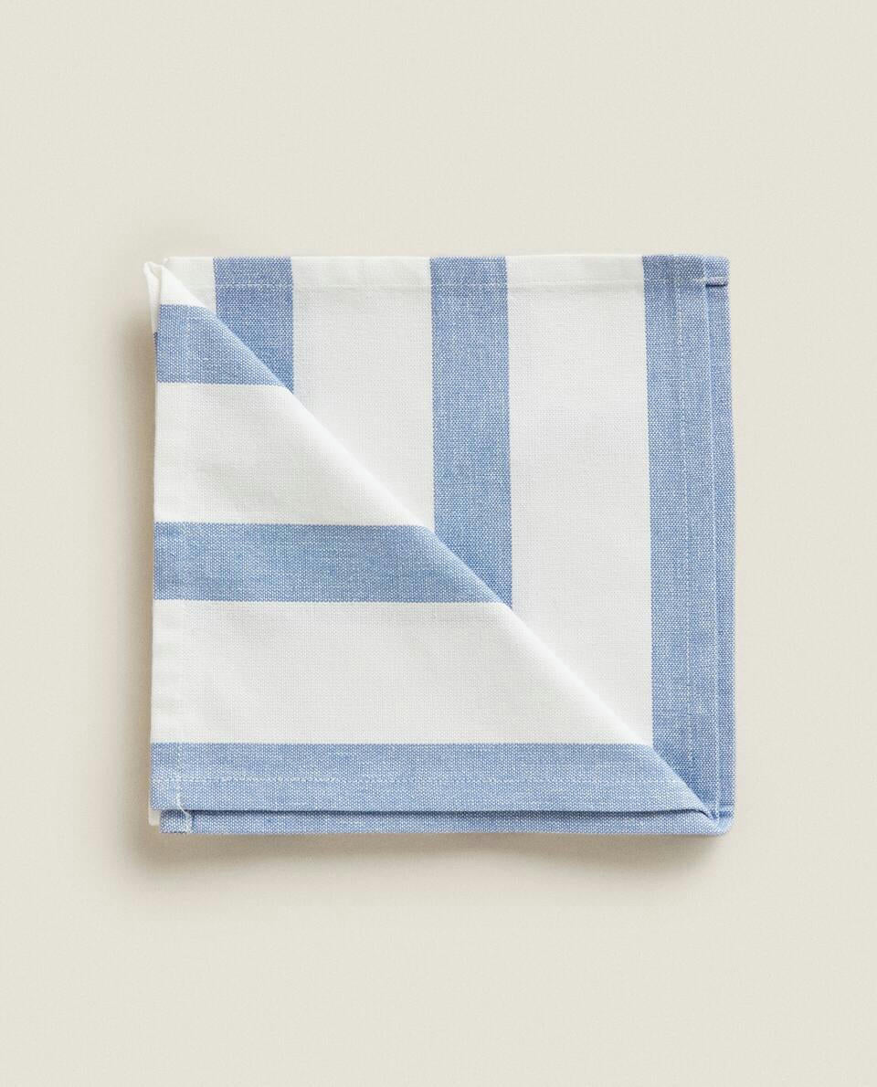 STRIPED COTTON NAPKINS (SET OF 2)