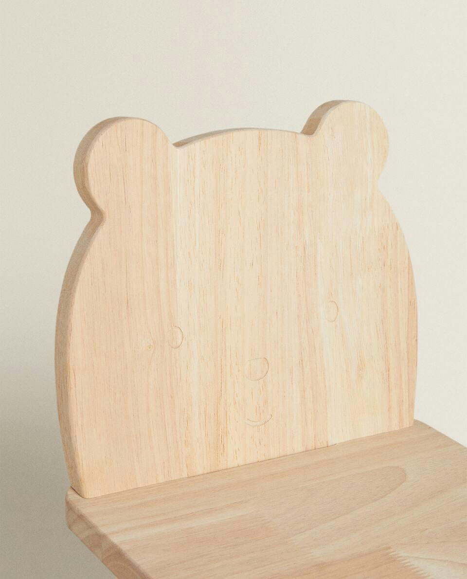 BEAR WOODEN CHAIR