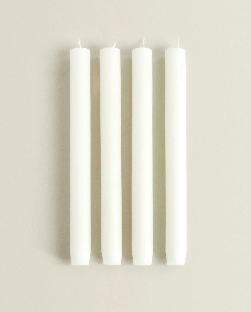 LONG CYLINDRICAL CANDLE (PACK OF 4)