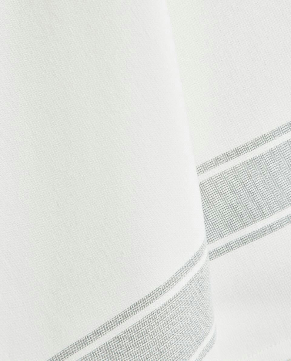 COTTON TERRY TEA TOWEL WITH STRIPE