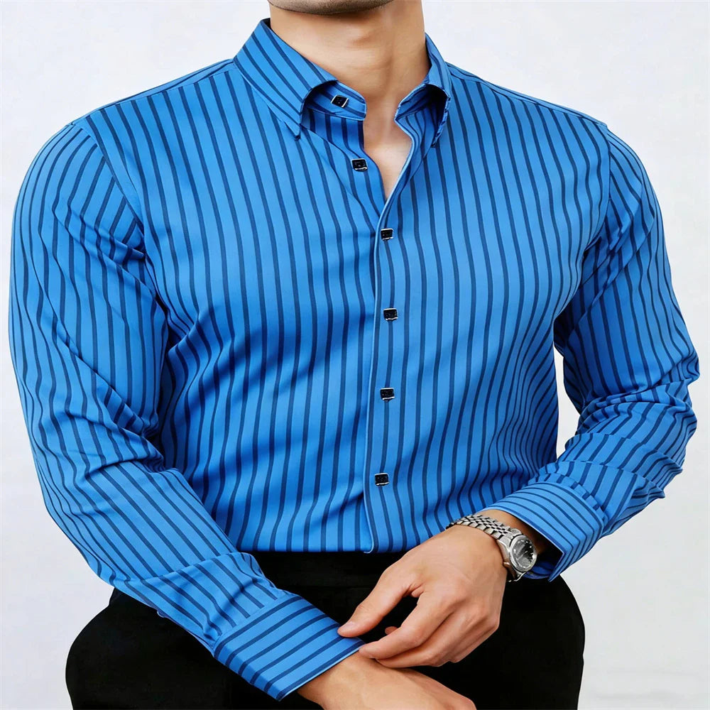 Vincent Column-Stripe Shirt