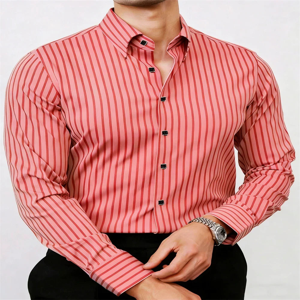 Vincent Column-Stripe Shirt