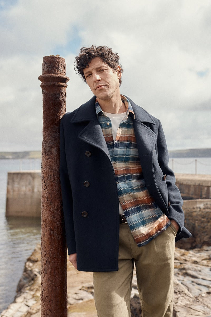 Men's Channel Wool Blend Coat