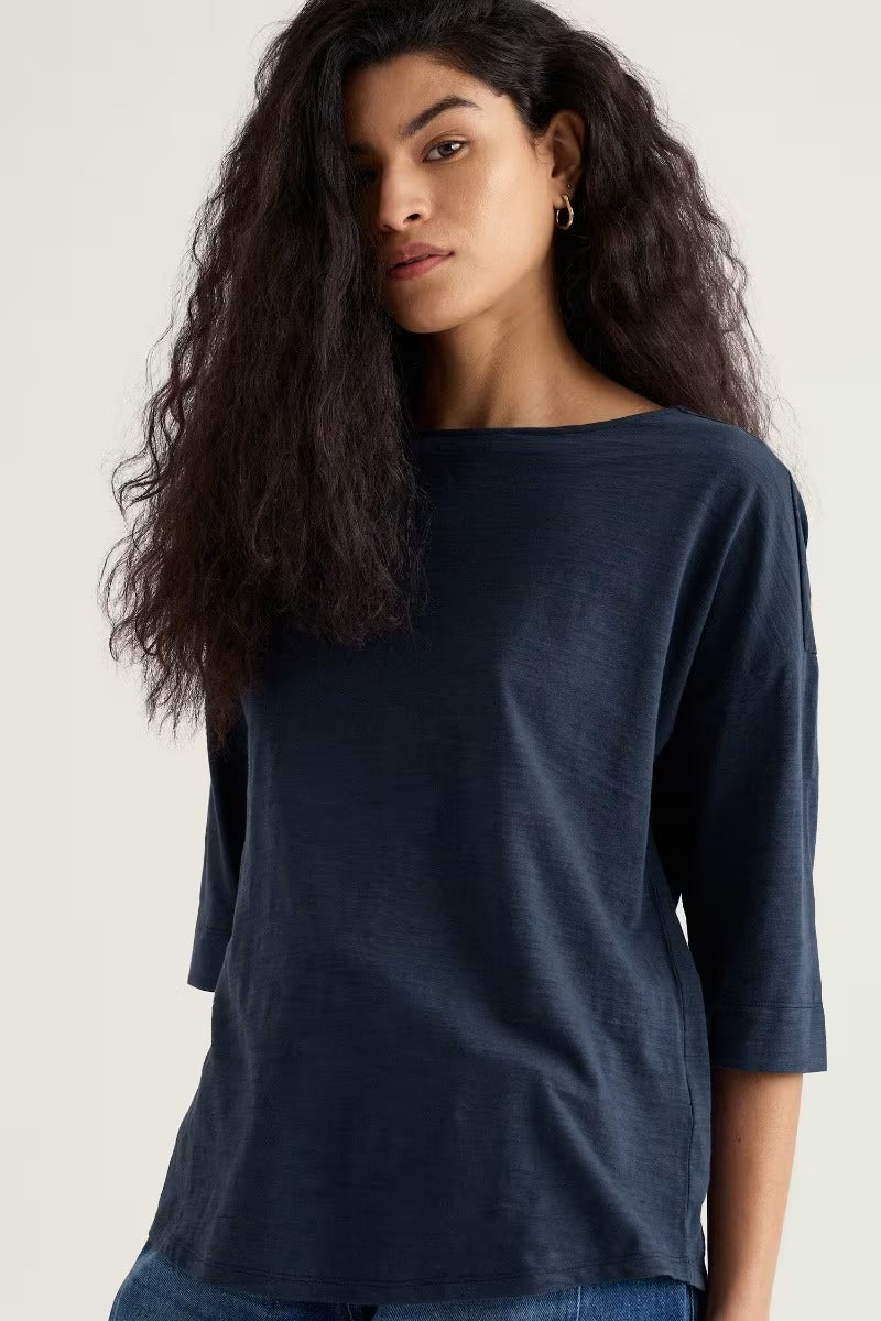 Tremayne Quay Jersey Top in GOTS Organic Cotton