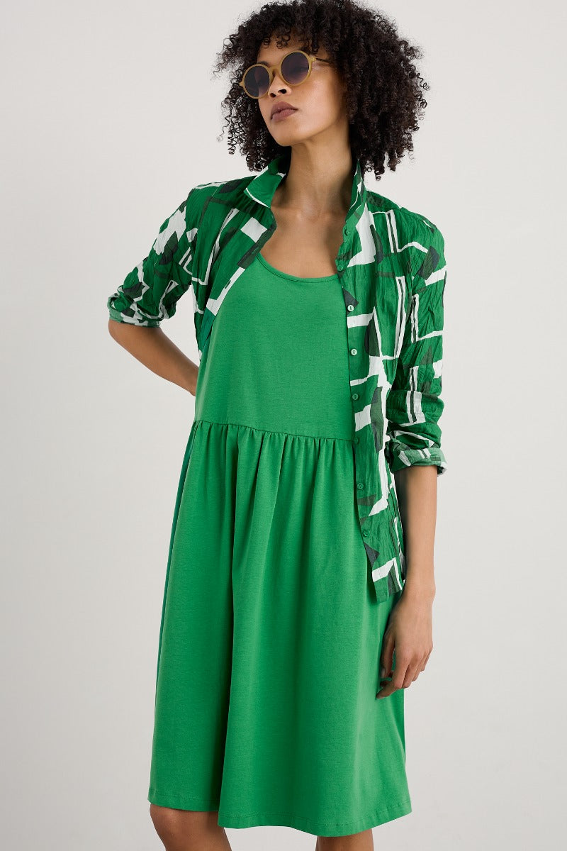 Sun Splendour Dress in GOTS-Certified Organic Cotton Jersey