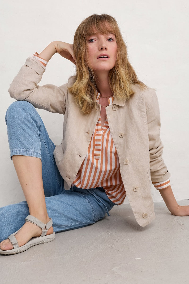 Eyebright Longline Shirt in GOTS-Certified Organic Cotton