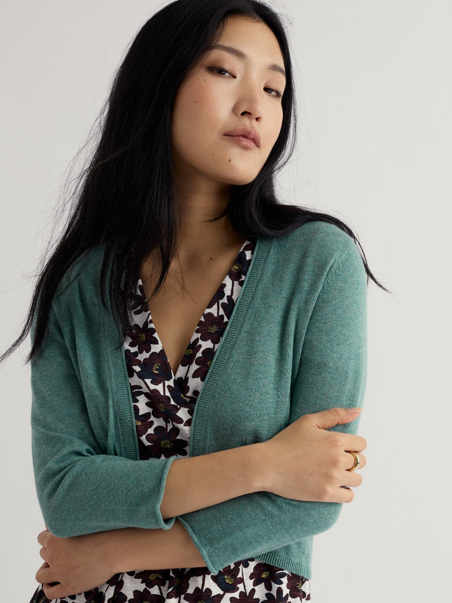 Vanessa Knitted Cardigan in GOTS-Certified Organic Cotton
