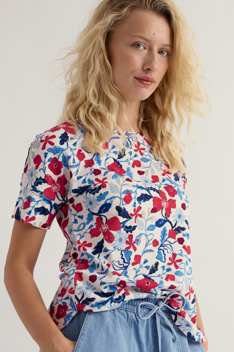 Bryher View Printed T-Shirt in GOTS Organic Cotton