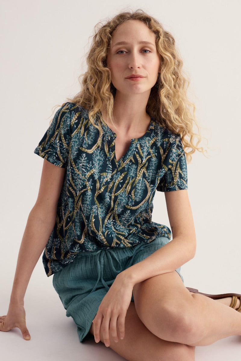 Waterflow Short Sleeve Top