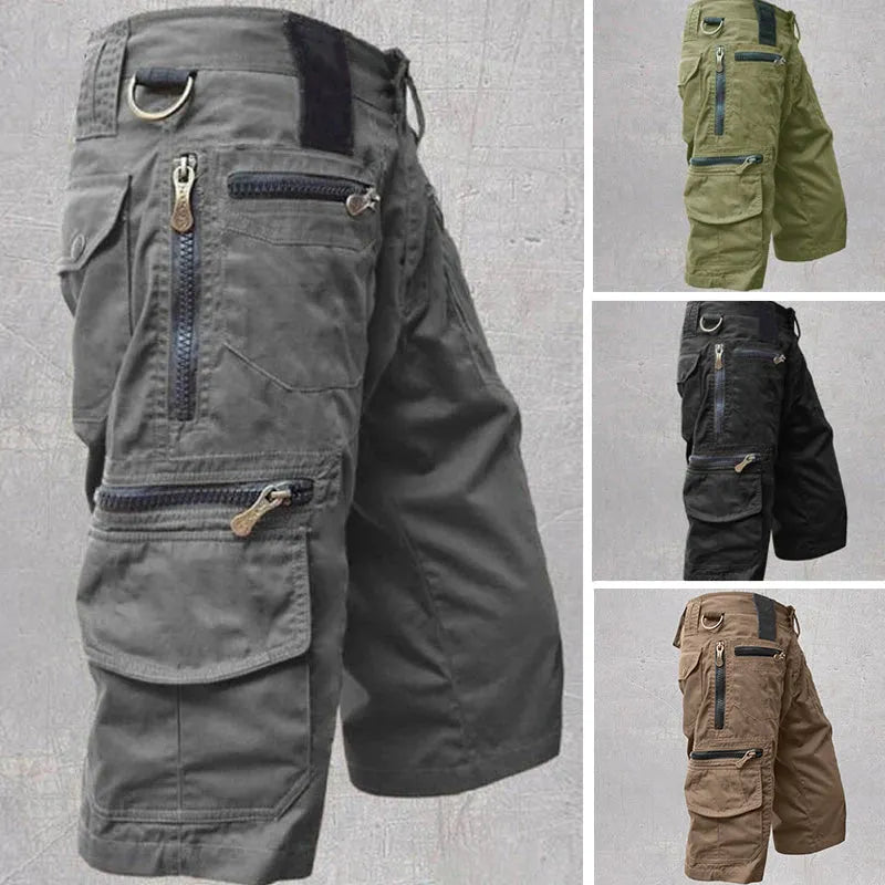 Salopette Short Cargo Homme Multi-Poches pour Activités en Plein Air - Achetez 2 Obtenez la Livraison Gratuite