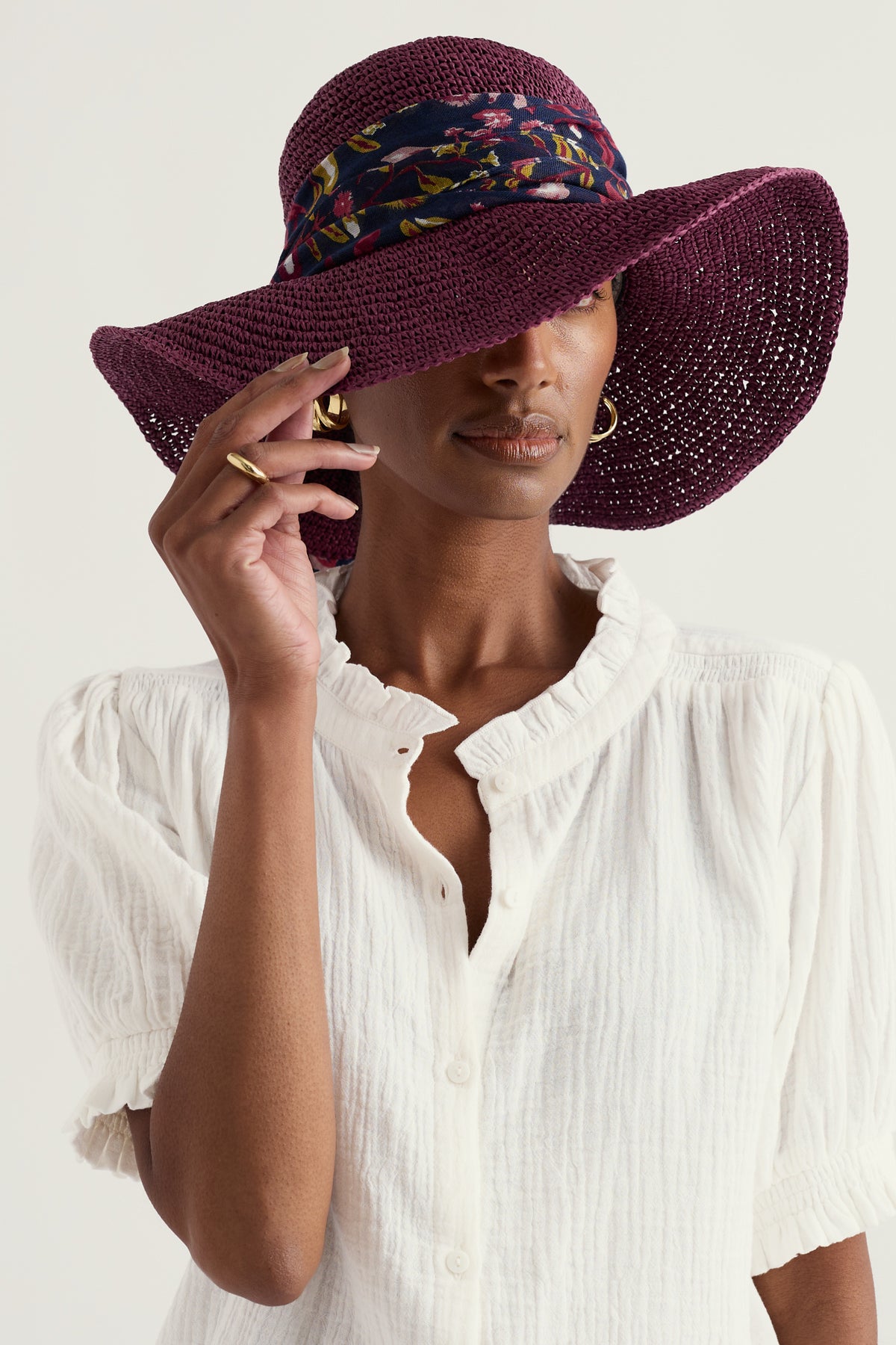 Sculpture Garden Wide Brim Sunhat