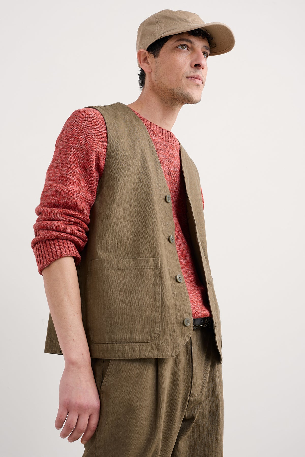 Men's Tollgate Linen Cotton Blend Waistcoat