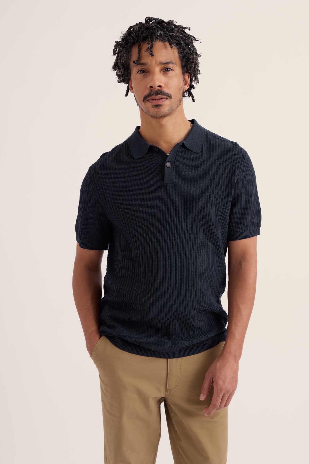 Men's Koeswik Knitted Organic Cotton Polo