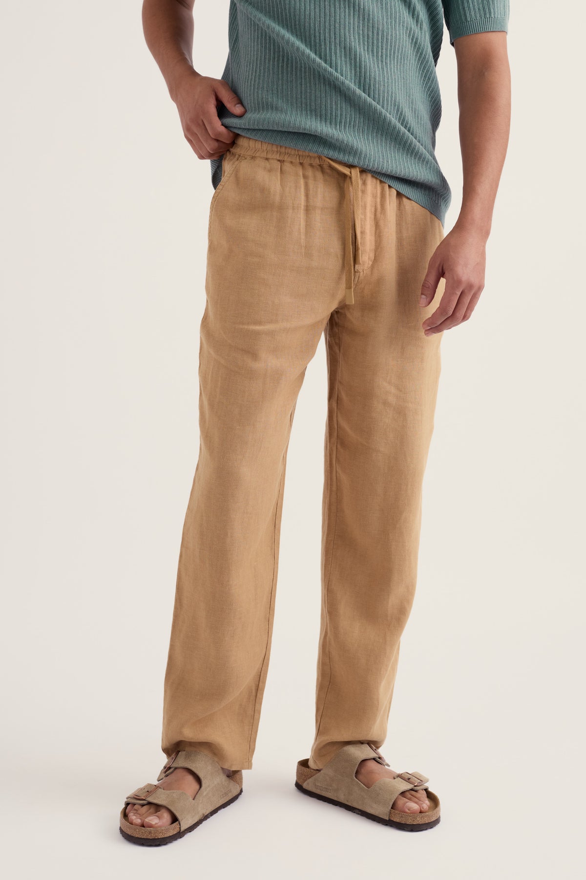 Men's Crewman Linen Tie Waist Trousers