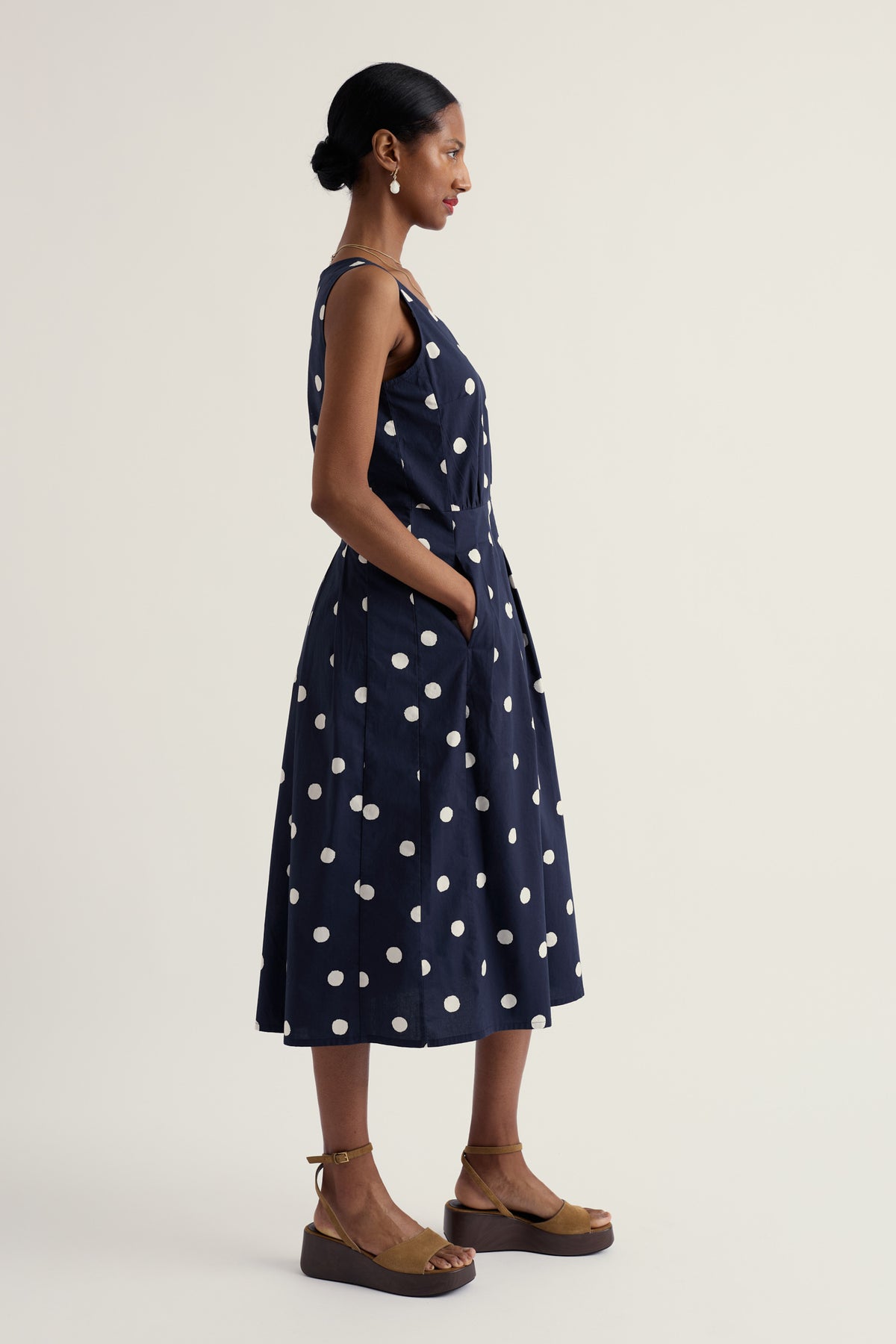 Belle Fit-and-flare Midi Dress