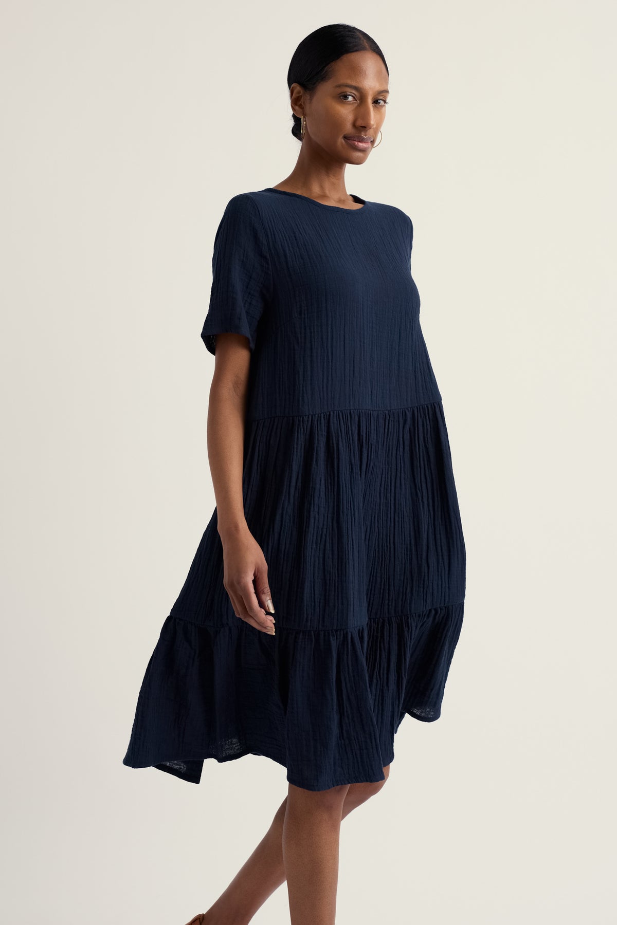 Pebble Comb Double Cloth Dress