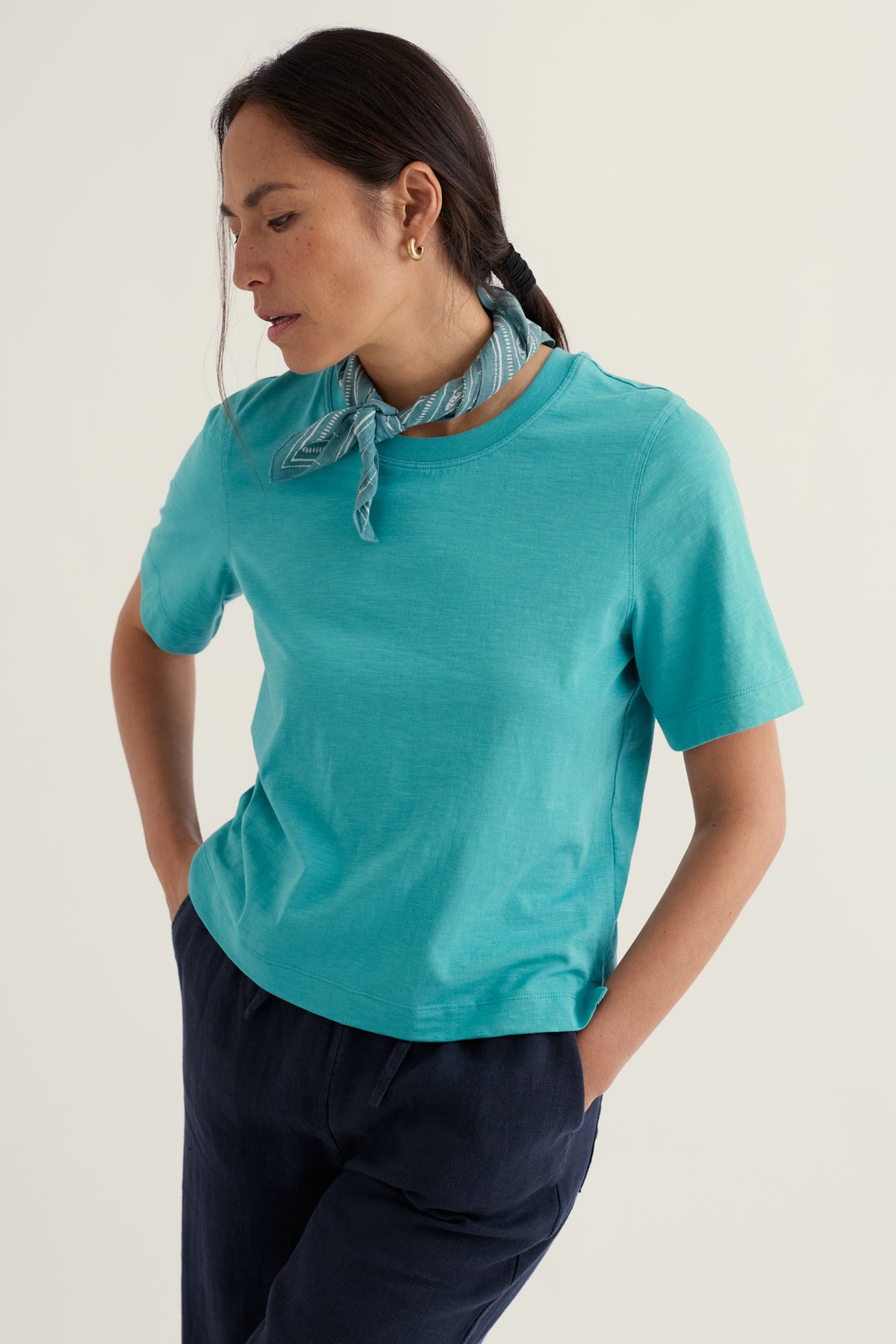 Copseland Plain T-Shirt in GOTS-Certified Organic Cotton Jersey
