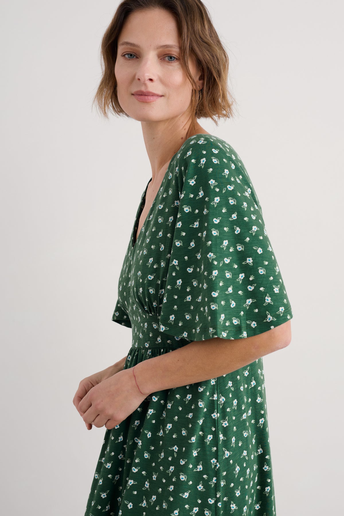 Chateaux Half Sleeve Maxi Dress