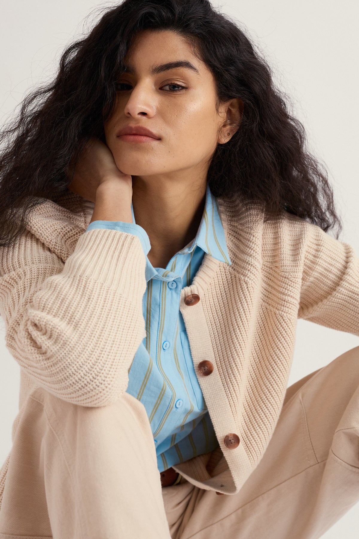 Potters Meadow Organic Cotton Knitted Cardigan