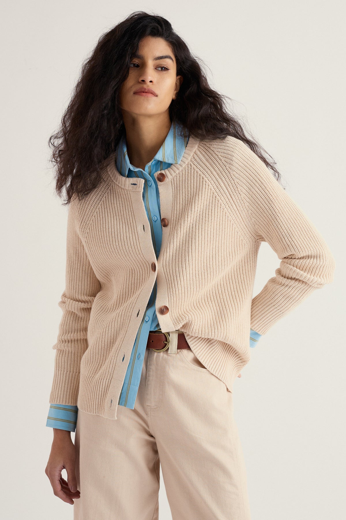 Potters Meadow Organic Cotton Knitted Cardigan