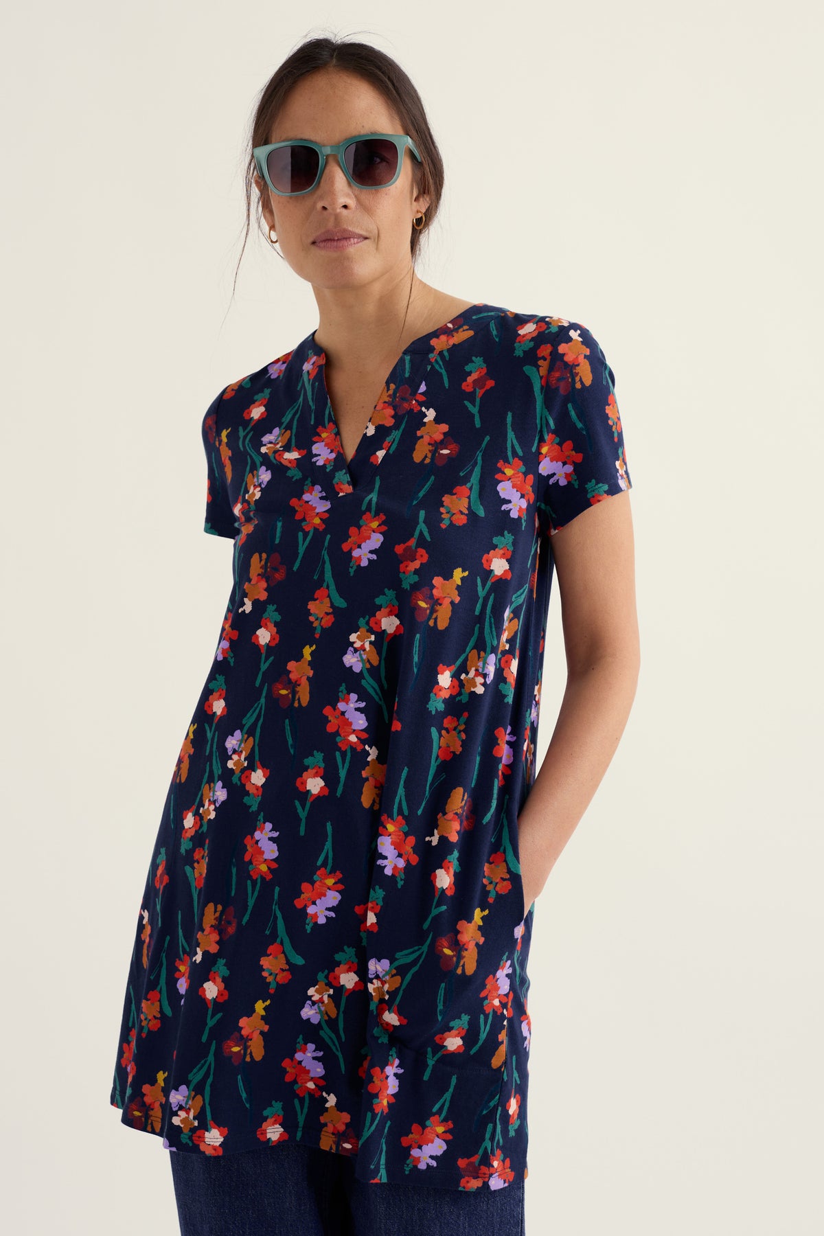 Wreathe Short Sleeve Jersey Tunic