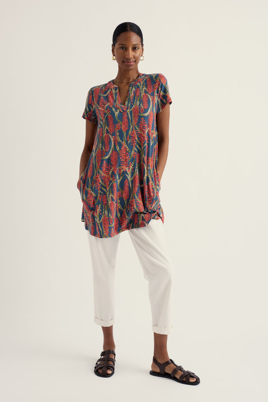 Wreathe Short Sleeve Jersey Tunic