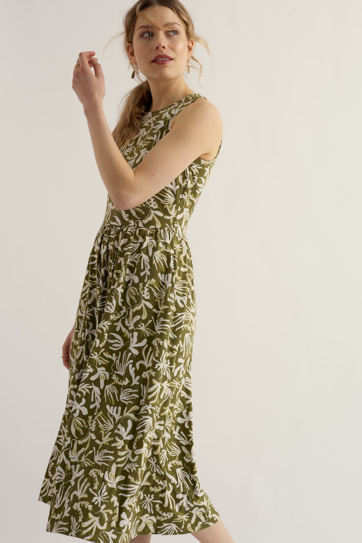 Porthmeor Wave Dress in GOTS-Certified Organic Cotton Jersey