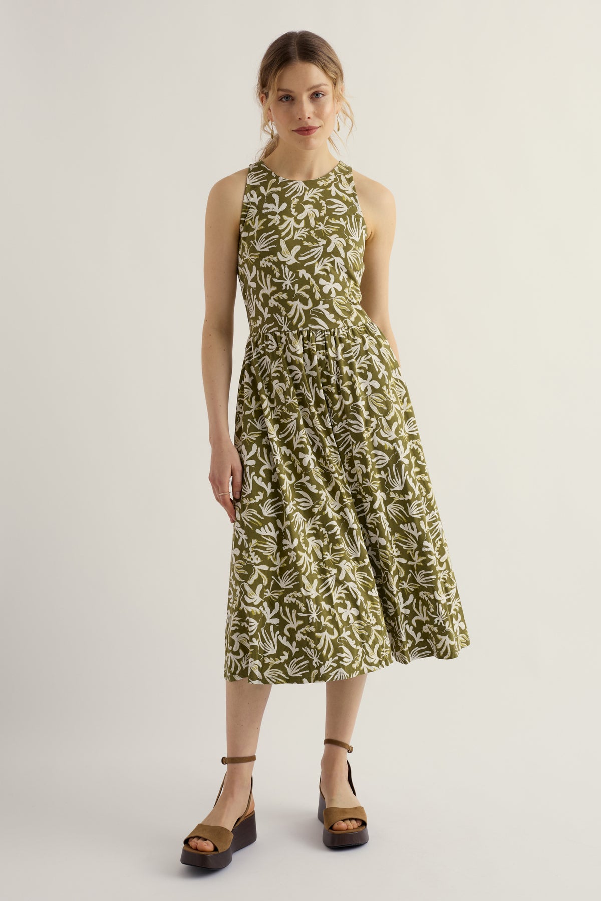 Porthmeor Wave Dress in GOTS-Certified Organic Cotton Jersey