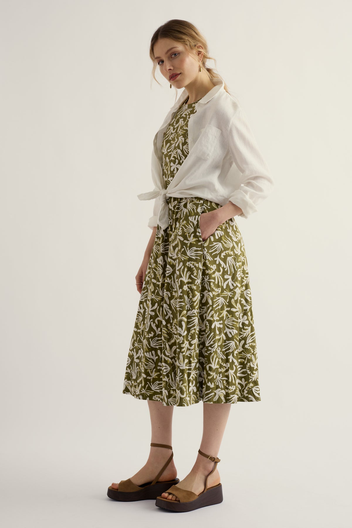 Porthmeor Wave Dress in GOTS-Certified Organic Cotton Jersey