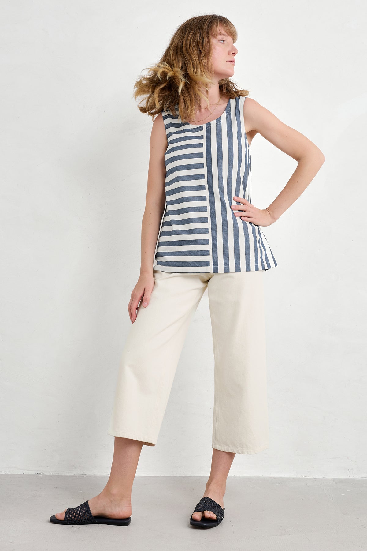 Sea Kissed Organic Cotton Striped Vest