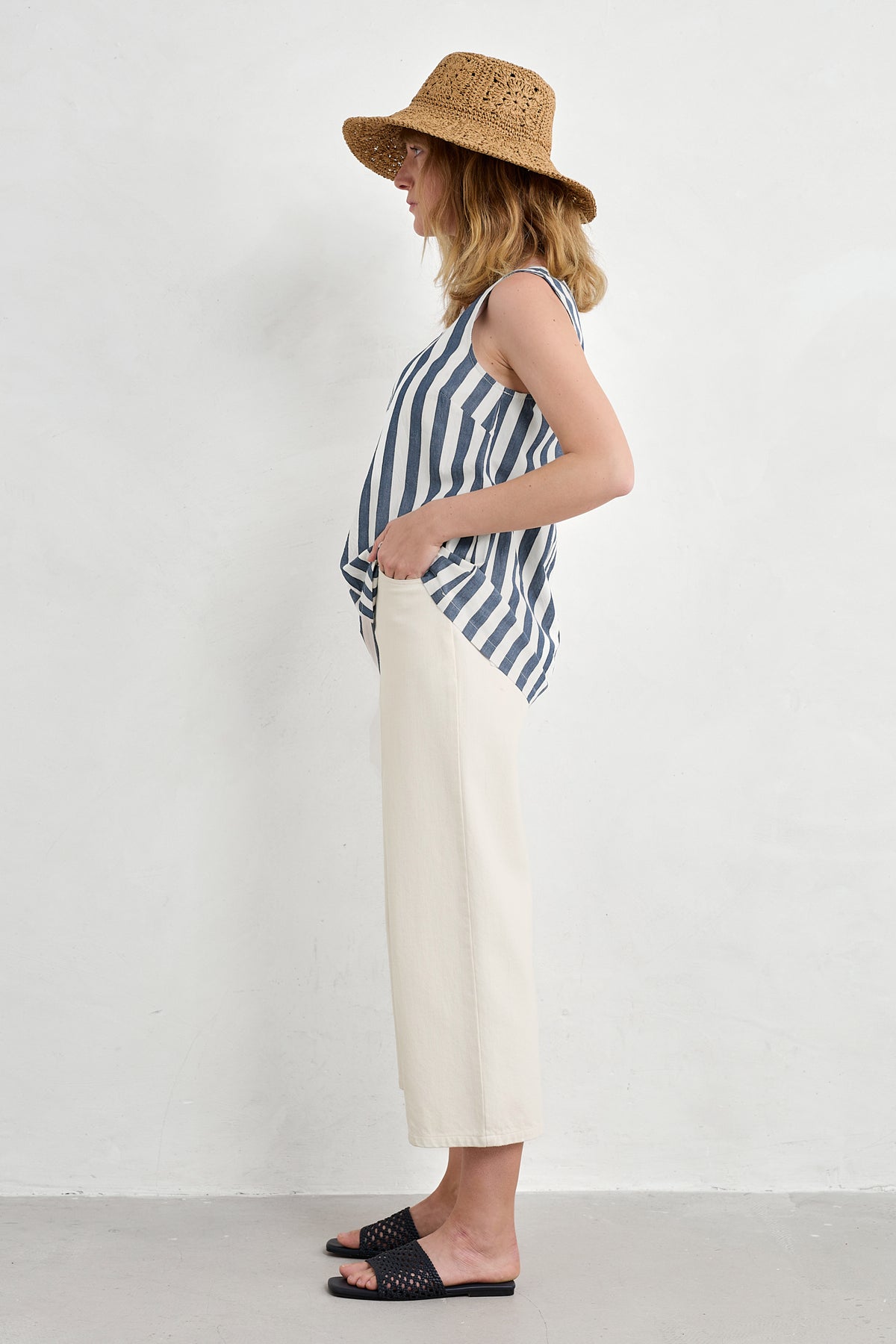 Sea Kissed Organic Cotton Striped Vest