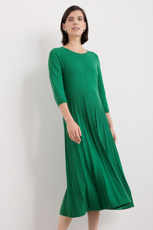 Folk Song Knitted Midi Dress