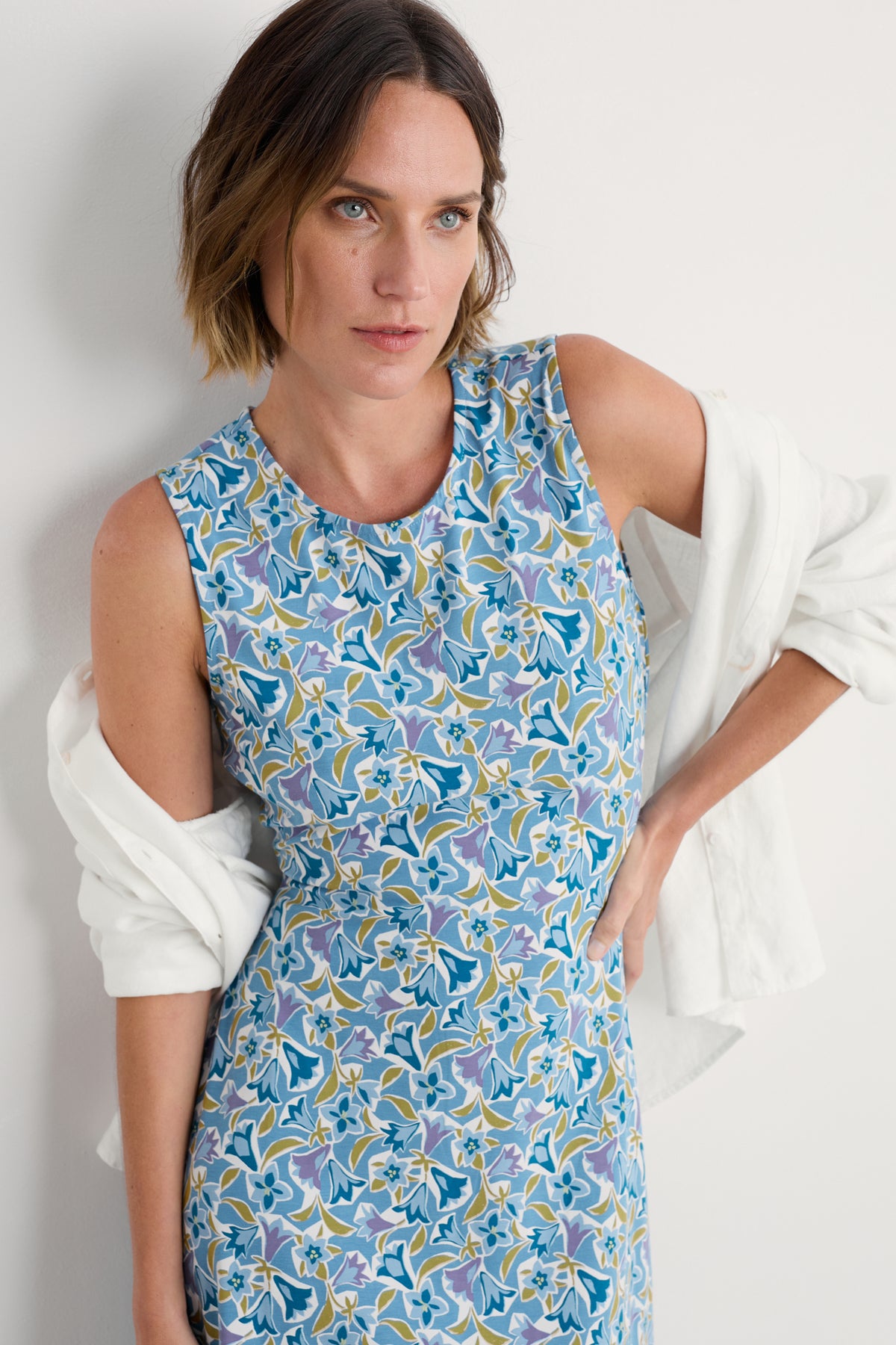 Sweet Violet Jersey Midi Dress