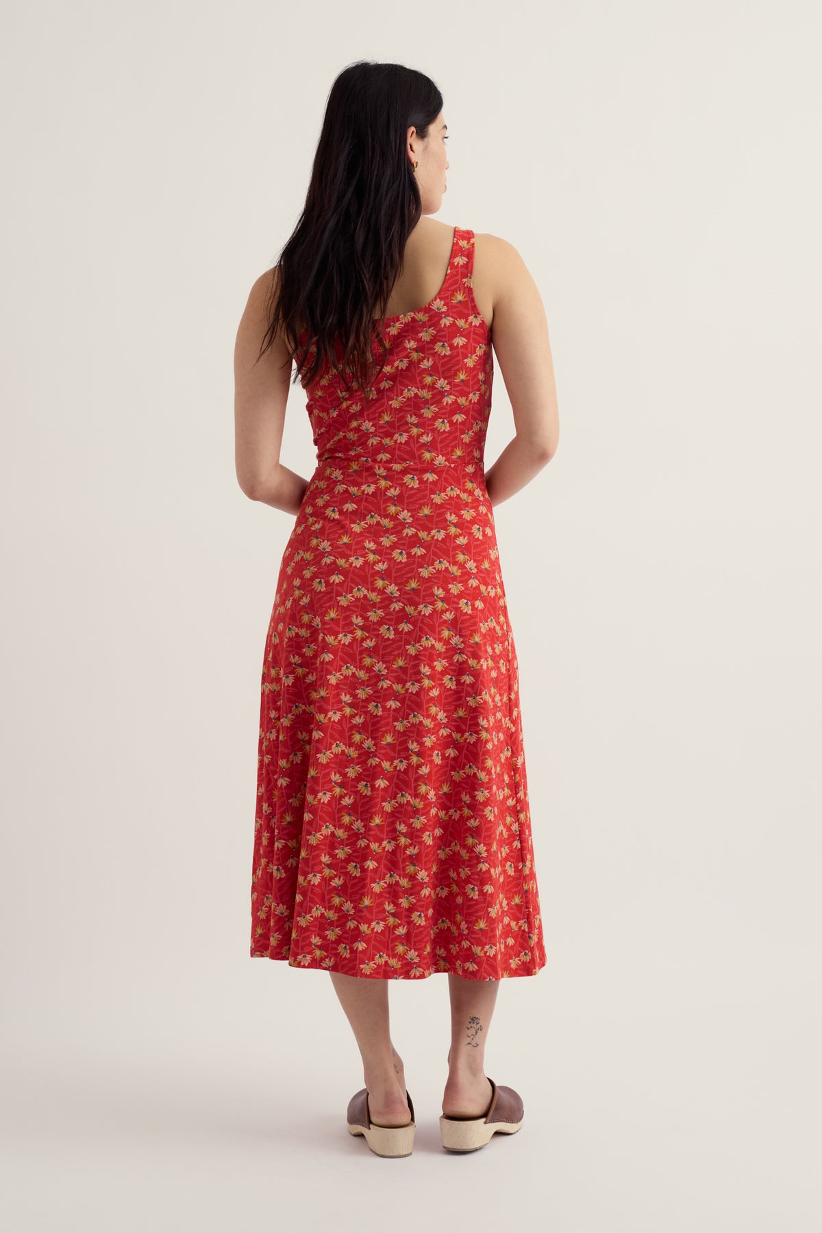 Sun Gleam Jersey Midi Dress